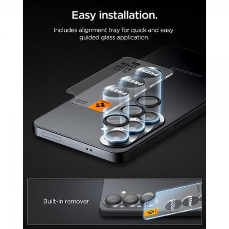 Spigen Samsung Galaxy S26 Kamerabeskytter GLAS.tR EZ Fit Optik Pro 2-pakning Svart