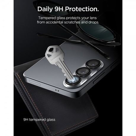 Spigen Samsung Galaxy S26 Kamerabeskytter GLAS.tR EZ Fit Optik Pro 2-pakning Svart