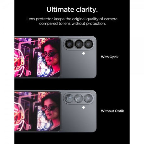 Spigen Samsung Galaxy S26 Kamerabeskytter GLAS.tR EZ Fit Optik Pro 2-pakning Svart