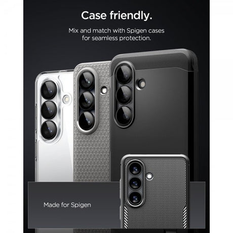 Spigen Samsung Galaxy S26 Kamerabeskytter GLAS.tR EZ Fit Optik Pro 2-pakning Svart