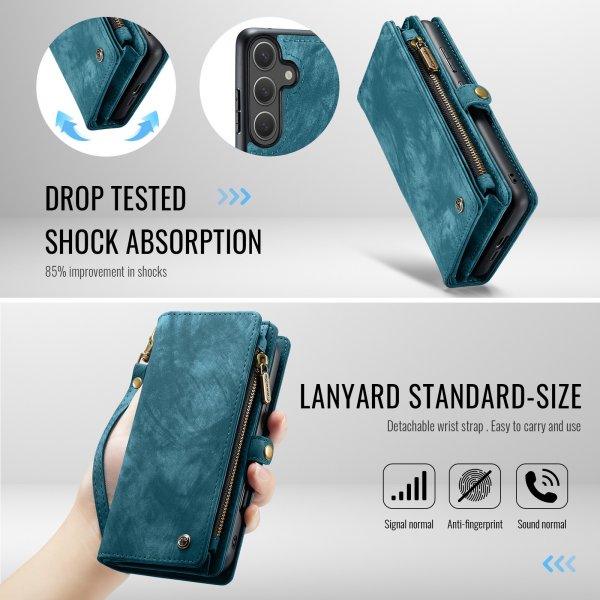 CaseMe Samsung Galaxy S26 Plus Etui 008 Series Avtakbart Deksel Blå