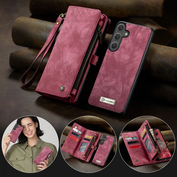 CaseMe Samsung Galaxy S26 Plus Etui 008 Series Avtakbart Deksel Rød