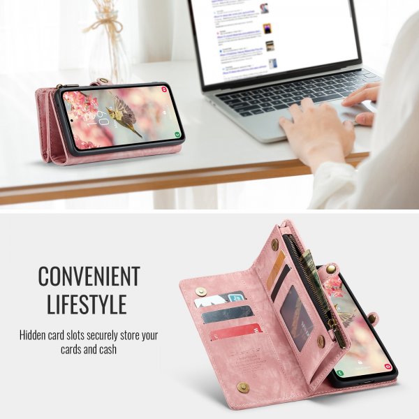 CaseMe Samsung Galaxy S26 Plus Etui 008 Series Avtakbart Deksel Rosa