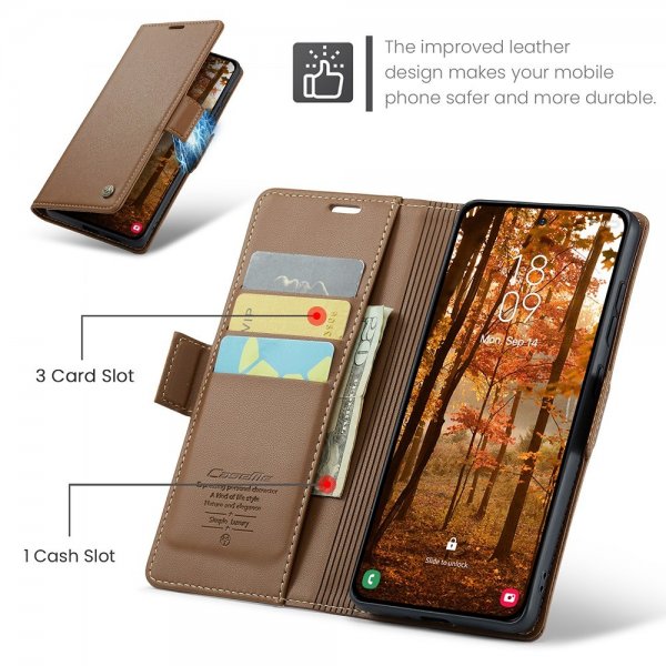 CaseMe Samsung Galaxy S26 Plus Etui 023 Series Brun