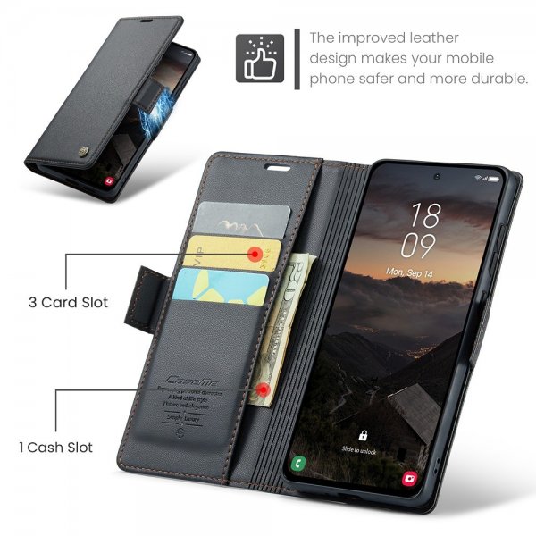 CaseMe Samsung Galaxy S26 Plus Etui 023 Series Svart