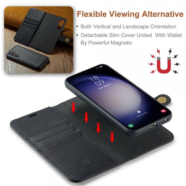 Dg.Ming Samsung Galaxy S26 Plus Etui Avtagbart Deksel Svart