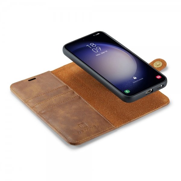 Dg.Ming Samsung Galaxy S26 Plus Etui Avtagbart Deksel Brun