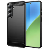 Samsung Galaxy S26 Plus Deksel Børstet Karbonfibertekstur Svart
