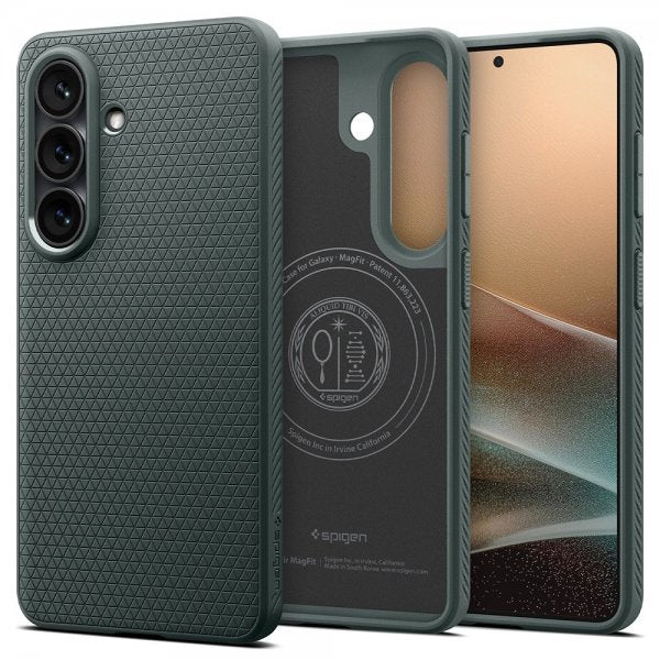 Spigen Samsung Galaxy S26 Plus Deksel Liquid Air MagFit Abyss Green