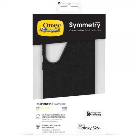 Otterbox Samsung Galaxy S26 Plus Deksel Symmetry Cactus Leather MagSafe Svart