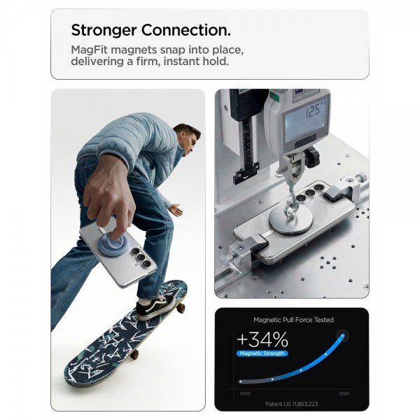 Spigen Samsung Galaxy S26 Plus Deksel Ultra Hybrid MagFit Clear White