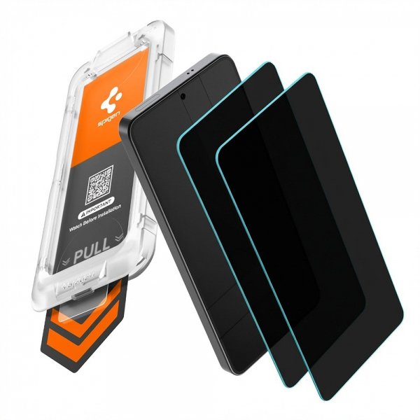 Spigen Samsung Galaxy S26 Plus Skjermbeskytter GLAS.tR EZ Fit Pro Privacy 2-pakning
