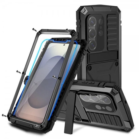 R-JUST Samsung Galaxy S26 Deksel Metall Støtsikker Svart
