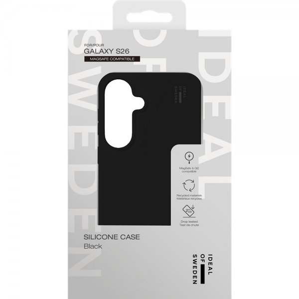 Ideal of Sweden Samsung Galaxy S26 Deksel Silicone Case MagSafe Black