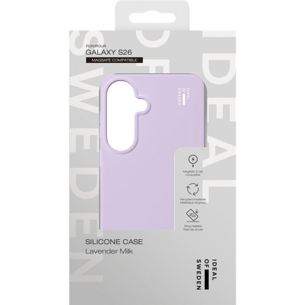 Ideal of Sweden Samsung Galaxy S26 Deksel Silicone Case MagSafe Lavender Milk