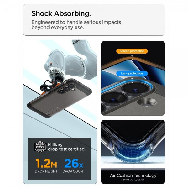 Spigen Samsung Galaxy S26 Deksel Tough Armor MagFit Gunmetal