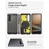 Spigen Samsung Galaxy S26 Deksel Tough Armor MagFit Gunmetal
