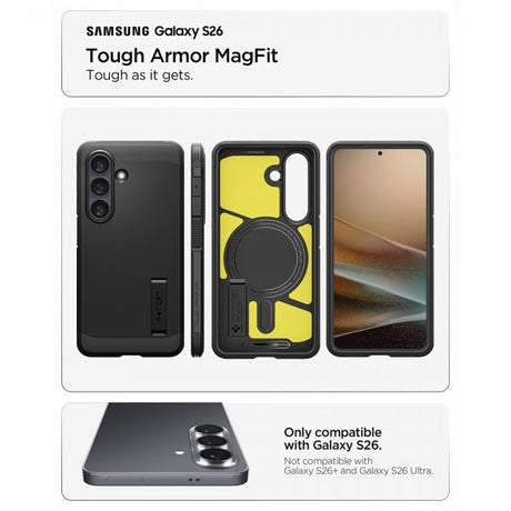 Spigen Samsung Galaxy S26 Deksel Tough Armor MagFit Svart