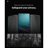 Spigen Samsung Galaxy S26 Skjermbeskytter GLAS.tR EZ Fit Pro Privacy 2-pakning