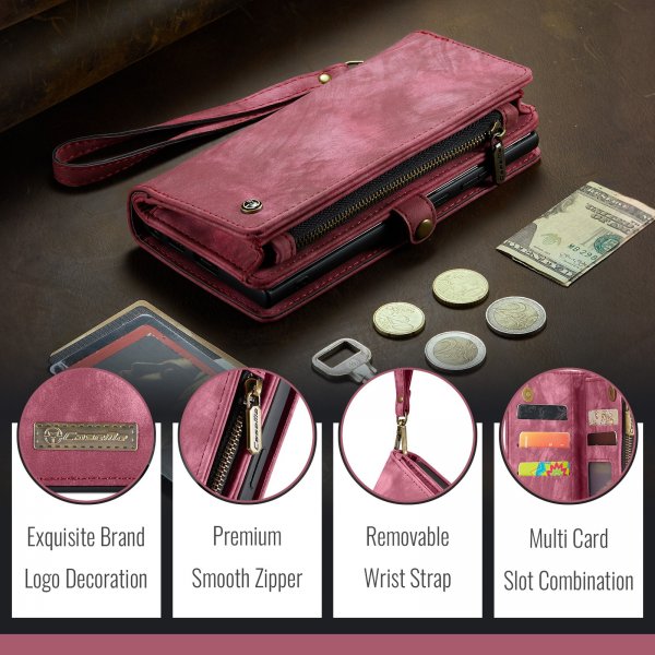 CaseMe Samsung Galaxy S26 Ultra Etui 008 Series Avtakbart Deksel Rød