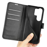 Samsung Galaxy S26 Ultra Etui Litchi Svart