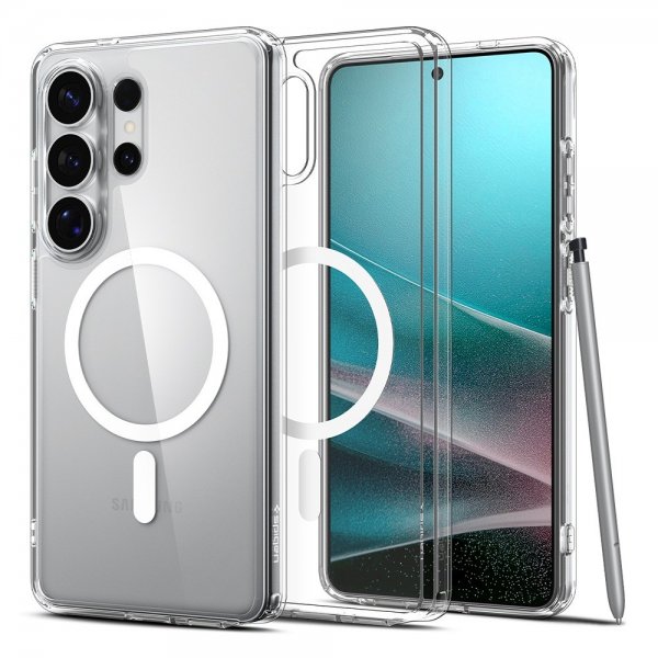 Spigen Samsung Galaxy S26 Ultra Deksel Ultra Hybrid MagFit Clear White
