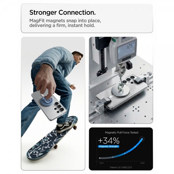 Spigen Samsung Galaxy S26 Ultra Deksel Ultra Hybrid MagFit Clear White
