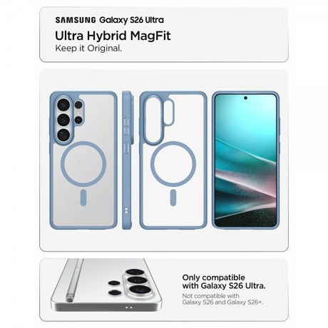 Spigen Samsung Galaxy S26 Ultra Deksel Ultra Hybrid MagFit Light Blue