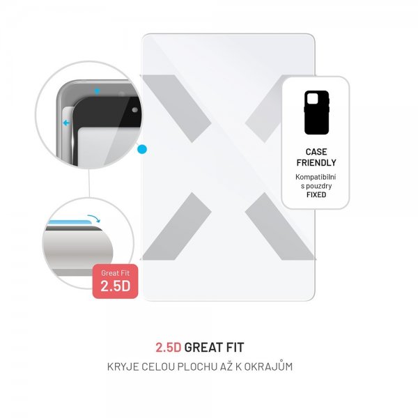 Fixed Samsung Galaxy Tab A9 Plus/Galaxy Tab A11 Plus Skjermbeskytter Herdet Beskyttelsesglass 9H