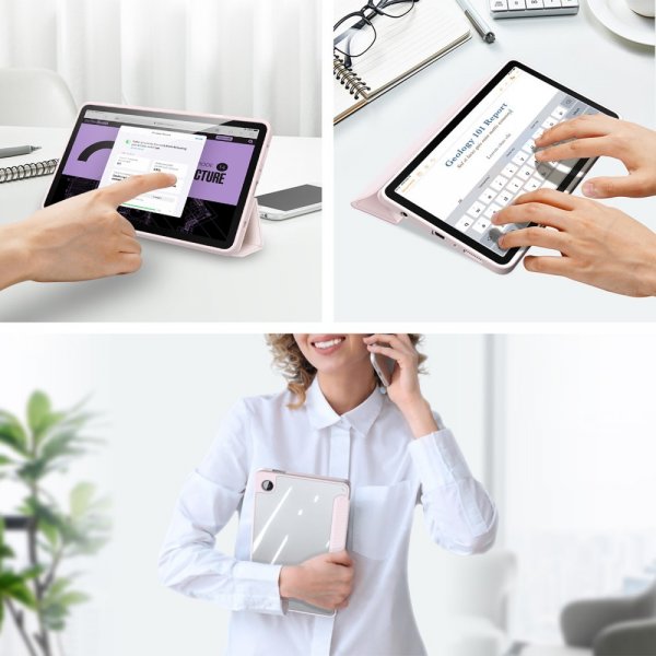 Dux Ducis Samsung Galaxy Tab A9 Etui TOBY Series Rosa