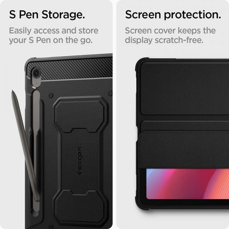 Spigen Samsung Galaxy Tab S10 FE Plus Etui Rugged Armor Pro Matte Black