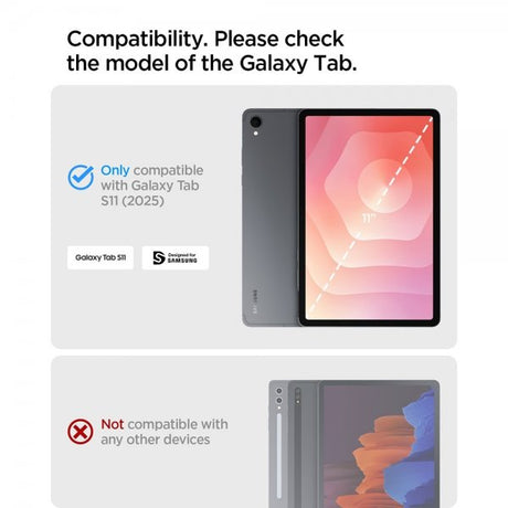 Spigen Samsung Galaxy Tab S11 Deksel Tough Armor Pro Svart