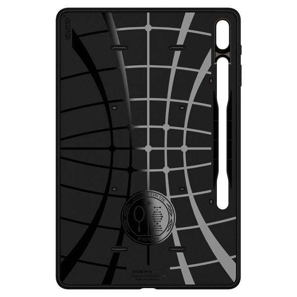 Spigen Samsung Galaxy Tab S7 Plus/Tab S8 Plus Deksel Tough Armor Pro Gunmetal