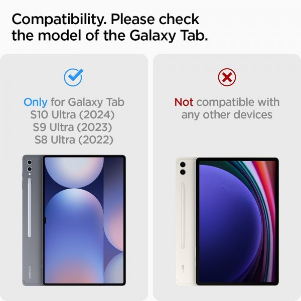 Spigen Samsung Galaxy Tab S8 Ultra/S9 Ultra/S10 Ultra Etui Ultra Hybrid Pro Svart