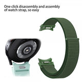 Samsung Galaxy Watch 20mm Armbånd av Nylon Grå