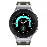 Samsung Galaxy Watch 20mm Armbånd Silikon Sølv Spenne Grønn