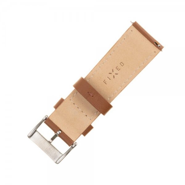 Fixed Samsung Galaxy Watch 20mm Armbånd Leather Strap Brun