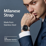 Dux Ducis Samsung Galaxy Watch 20mm Armbånd Milanese Sølv