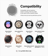 Ringke Samsung Galaxy Watch 20mm Armbånd Rubber One Bold Band Oransje