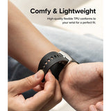 Ringke Samsung Galaxy Watch 20mm Armbånd Rubber One Bold Band Svart