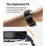 Ringke Samsung Galaxy Watch 20mm Armbånd Rubber One Bold Band Svart