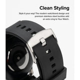 Ringke Samsung Galaxy Watch 20mm Armbånd Rubber One Bold Band Svart