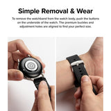 Ringke Samsung Galaxy Watch 20mm Armbånd Rubber One Bold Band Svart