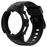 Spigen Samsung Galaxy Watch 4/5 44mm Deksel med Armbånd Rugged Armor Pro Charcoal Gray