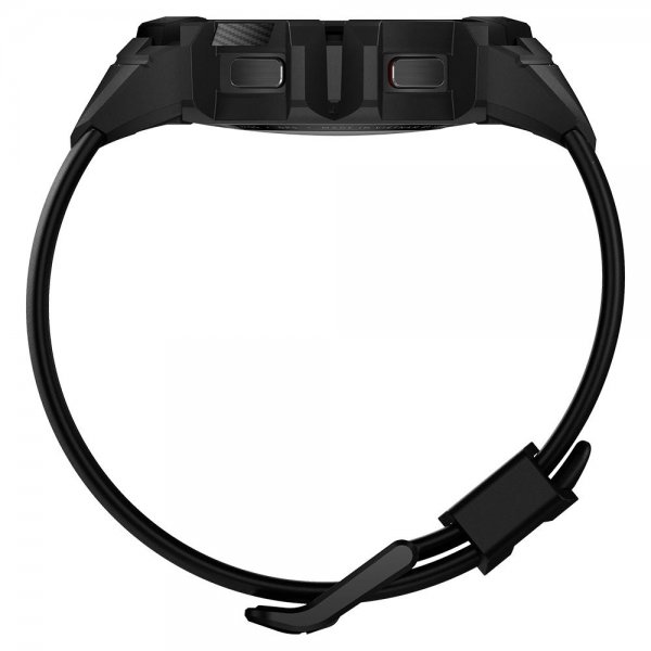 Spigen Samsung Galaxy Watch 4/5 44mm Deksel med Armbånd Rugged Armor Pro Charcoal Gray
