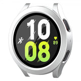 ENKAY Samsung Galaxy Watch 4/5 44mm Deksel Innebygd skjermbeskytter Matt Sølv