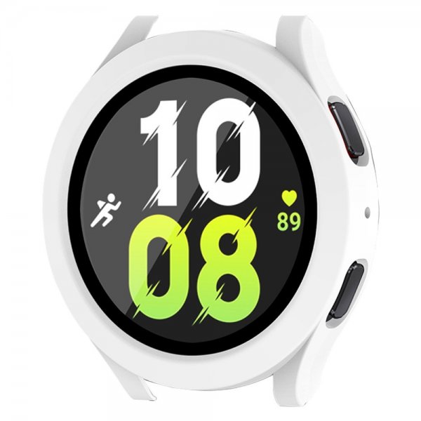 ENKAY Samsung Galaxy Watch 4/5 44mm Deksel Innebygd skjermbeskytter Hvit