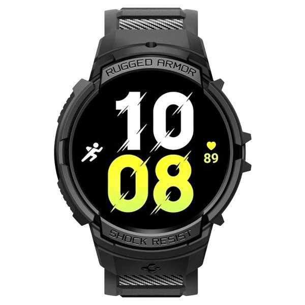 Spigen Samsung Galaxy Watch 6 44mm Deksel Armbånd Rugged Armor Pro Svart