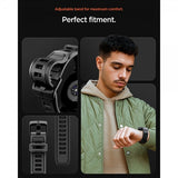 Spigen Samsung Galaxy Watch 8 40mm Armbånd og Deksel Rugged Armor Pro Matte Black