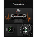 Spigen Samsung Galaxy Watch 8 40mm Armbånd og Deksel Rugged Armor Pro Matte Black